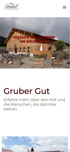 Gruber Gut Webseite - Handy